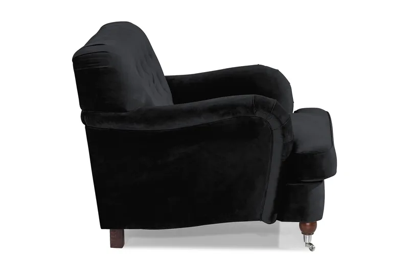 Howard Riviera Fløyelslenestol - Svart - Møbler - Stoler & lenestoler - Lenestoler - Howard lenestol