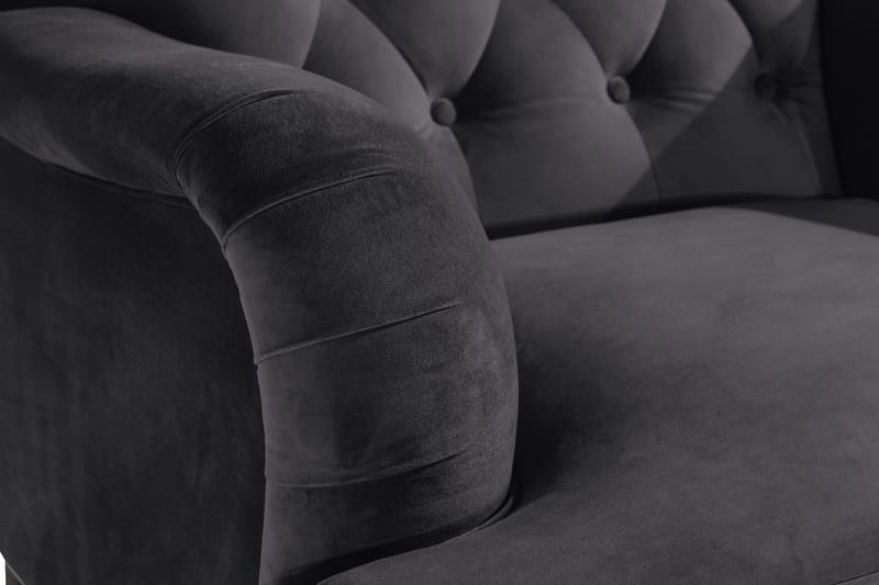 Howard Riviera Lenestol Fløyel - Mørkegrå - Møbler - Stoler & lenestoler - Lenestoler - Howard lenestol