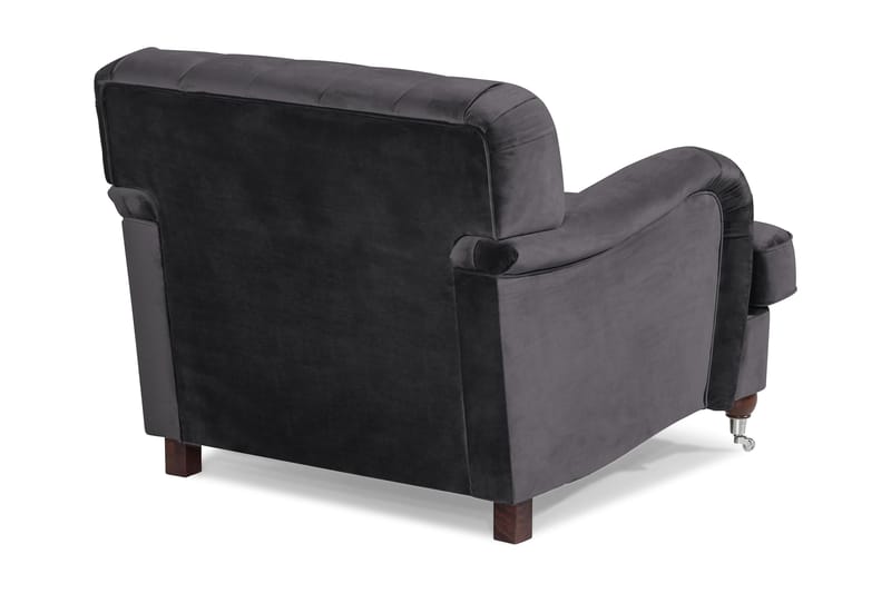 Howard Riviera Lenestol Fløyel - Mørkegrå - Møbler - Stoler & lenestoler - Lenestoler - Howard lenestol