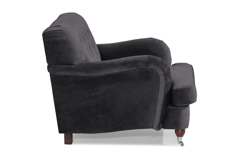 Howard Riviera Lenestol Fløyel - Mørkegrå - Møbler - Stoler & lenestoler - Lenestoler - Howard lenestol