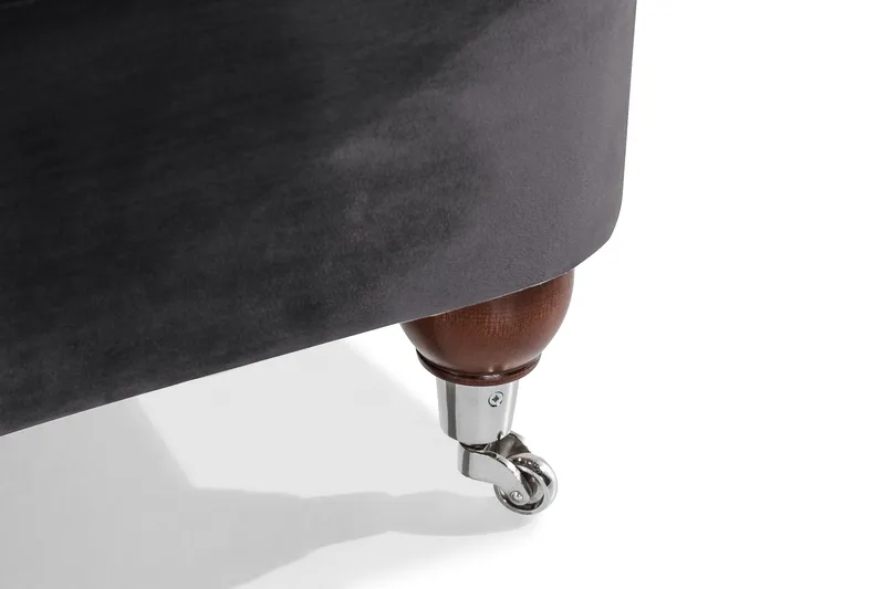 Howard Riviera Lenestol Fløyel - Mørkegrå - Møbler - Stoler & lenestoler - Lenestoler - Howard lenestol