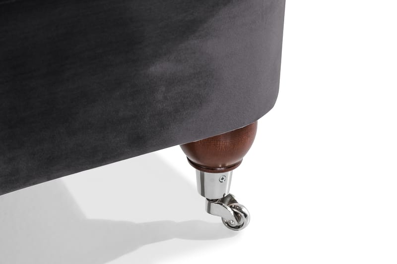 Howard Riviera Lenestol Fløyel - Mørkegrå - Møbler - Stoler & lenestoler - Lenestoler - Howard lenestol