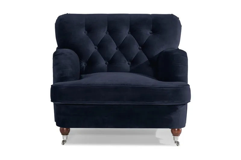Howard Riviera Lenestol Fløyel - Midnattsblå - Møbler - Stoler & lenestoler - Lenestoler - Howard lenestol