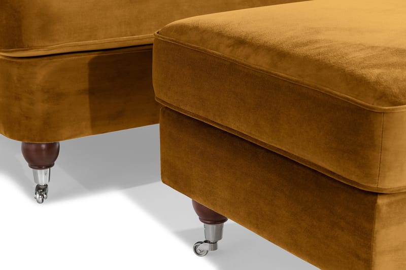 Howard Riviera Lenestol med Fotskammel - Amber - Møbler - Stoler & lenestoler - Lenestoler - Howard lenestol