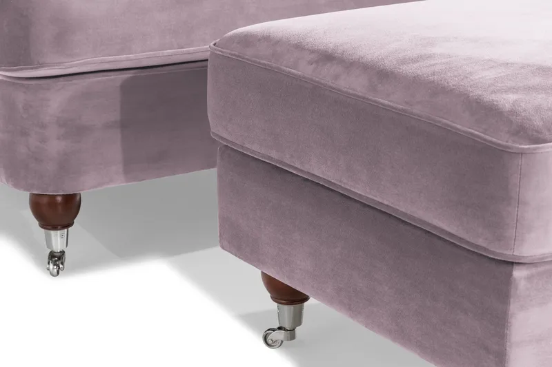 Howard Riviera Lenestol med Fotskammel - Lilla - Møbler - Stoler & lenestoler - Lenestoler - Howard lenestol