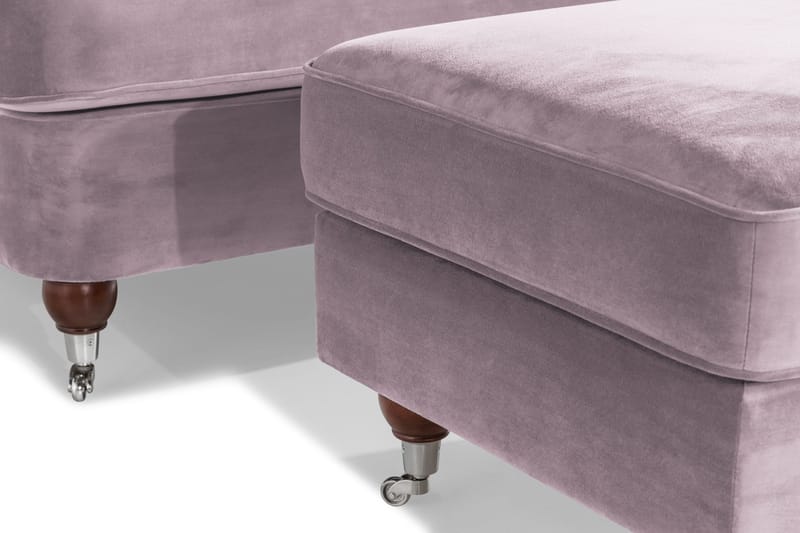 Howard Riviera Lenestol med Fotskammel - Lilla - Møbler - Stoler & lenestoler - Lenestoler - Howard lenestol