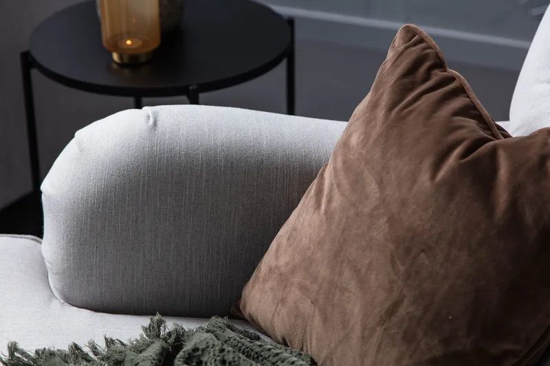 Howard Riviera Lenestol med Fotskammel - Lingrå - Møbler - Stoler & lenestoler - Lenestoler - Howard lenestol