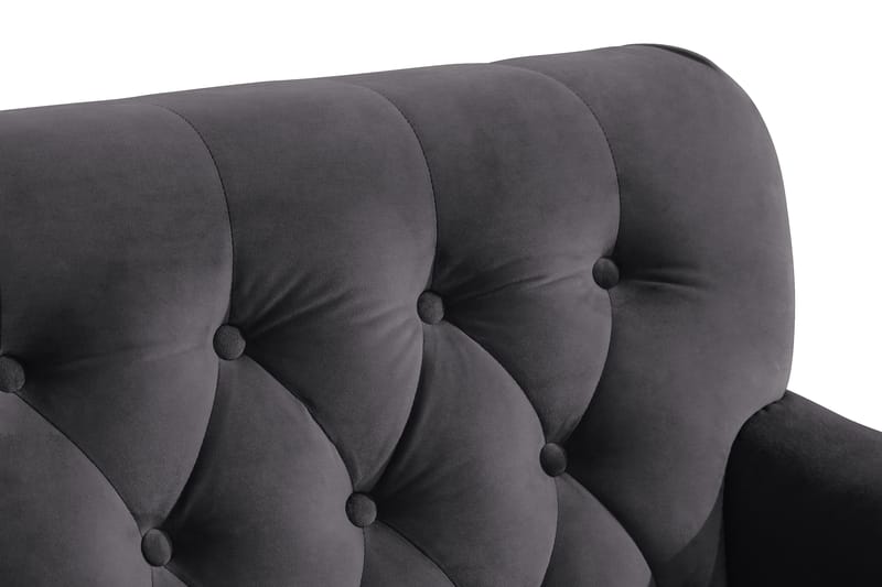 Howard Riviera Lenestol med Fotskammel - Mørkegrå - Møbler - Stoler & lenestoler - Lenestoler - Howard lenestol