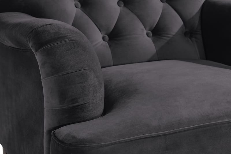 Howard Riviera Lenestol med Fotskammel - Mørkegrå - Møbler - Stoler & lenestoler - Lenestoler - Howard lenestol