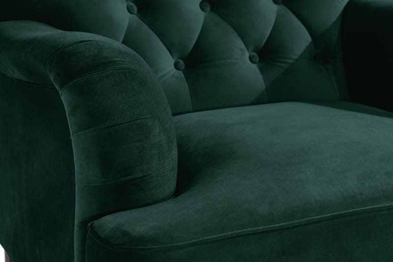 Howard Riviera Lenestol med Fotskammel - Mørkegrønn - Møbler - Stoler & lenestoler - Lenestoler - Howard lenestol