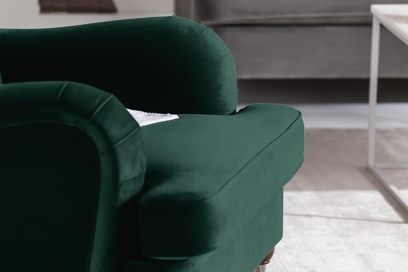 Howard Riviera Lenestol med Fotskammel - Mørkegrønn - Møbler - Stoler & lenestoler - Lenestoler - Howard lenestol