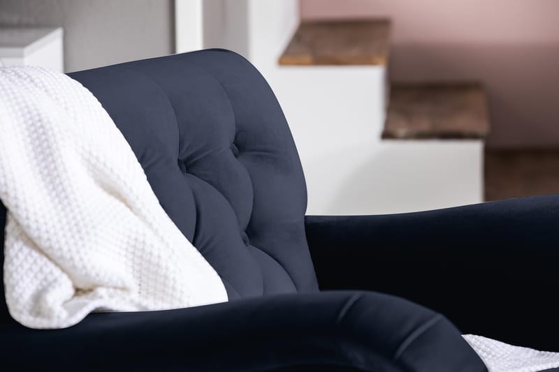 Howard Riviera Lenestol med Fotskammel - Midnattsblå - Møbler - Stoler & lenestoler - Lenestoler - Howard lenestol