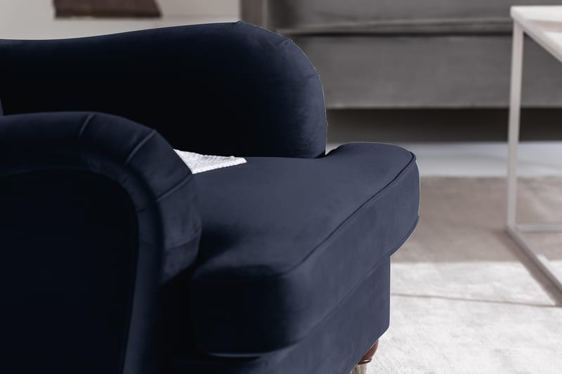 Howard Riviera Lenestol med Fotskammel - Midnattsblå - Møbler - Stoler & lenestoler - Lenestoler - Howard lenestol