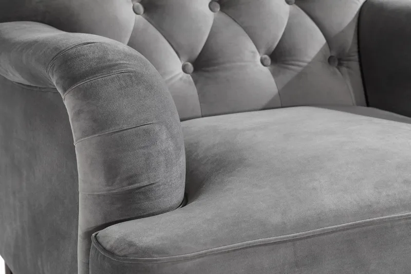 Howard Riviera Lenestol med Fotskammel - Sølvgrå - Møbler - Stoler & lenestoler - Lenestoler - Howard lenestol