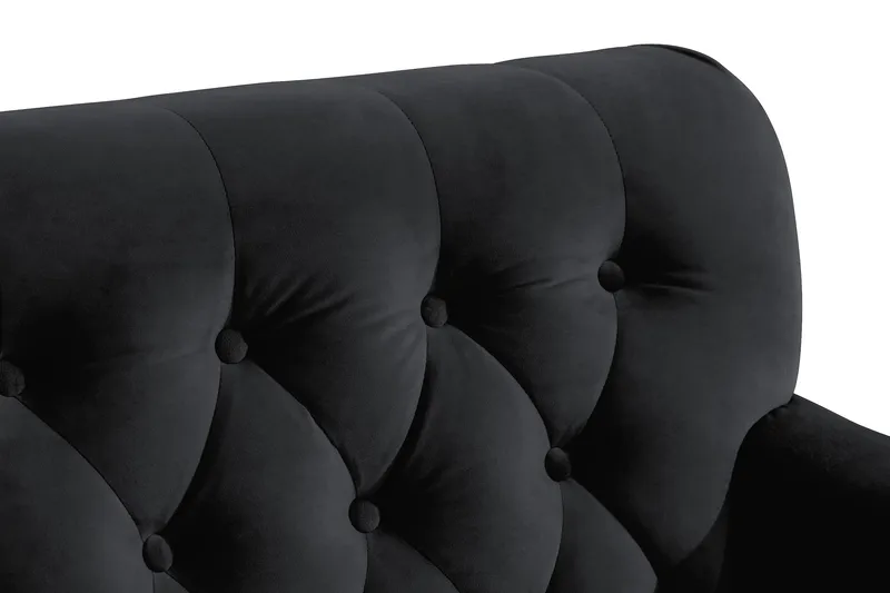 Howard Riviera Lenestol med Fotskammel - Svart - Møbler - Stoler & lenestoler - Lenestoler - Howard lenestol