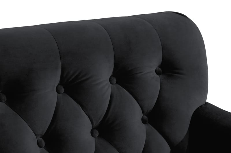 Howard Riviera Lenestol med Fotskammel - Svart - Møbler - Stoler & lenestoler - Lenestoler - Howard lenestol