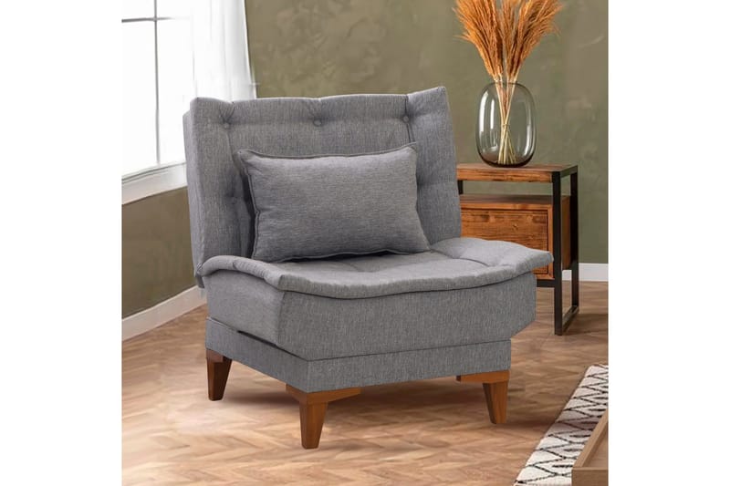 Hunterville Lenestol - Grå - Møbler - Stoler & lenestoler - Lenestoler
