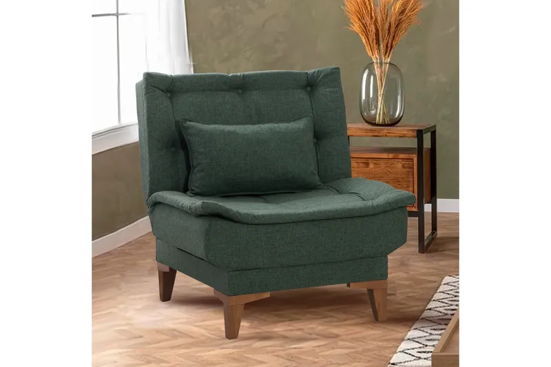 Hunterville Lenestol - Grønn - Møbler - Stoler & lenestoler - Lenestoler - Lenestoler uten armlene
