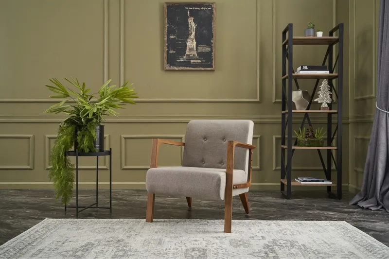 Husada Lenestol - Krem - Møbler - Stoler & lenestoler - Lenestoler