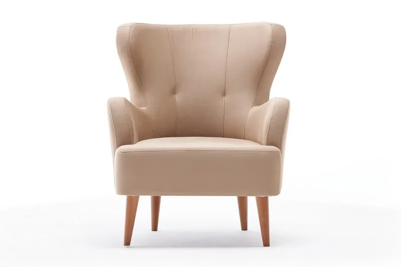 Idaburn Lenestol - Krem - Møbler - Stoler & lenestoler - Lenestoler