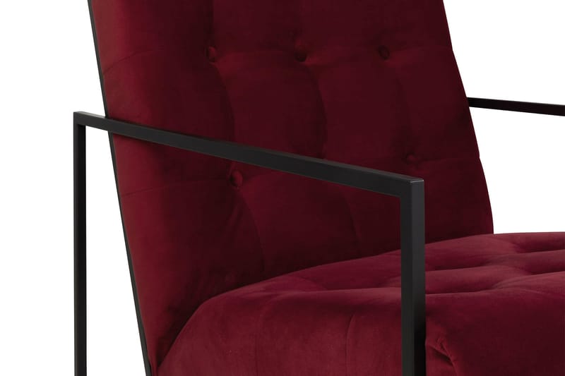 Indy Lenestol - Rød/Svart - Møbler - Stoler & lenestoler - Lenestoler