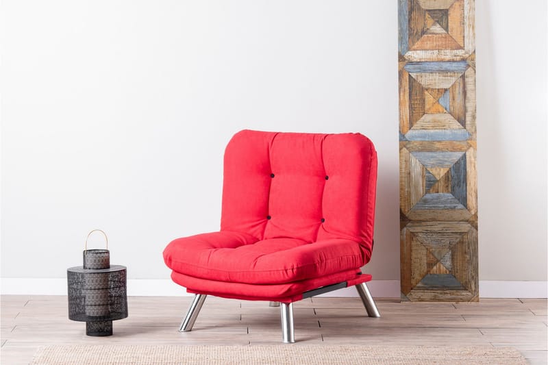 Janiece Lenestol - Rød - Møbler - Stoler & lenestoler - Lenestoler - Sovestol