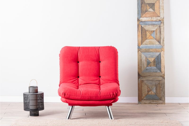 Janiece Lenestol - Rød - Møbler - Stoler & lenestoler - Lenestoler - Sovestol