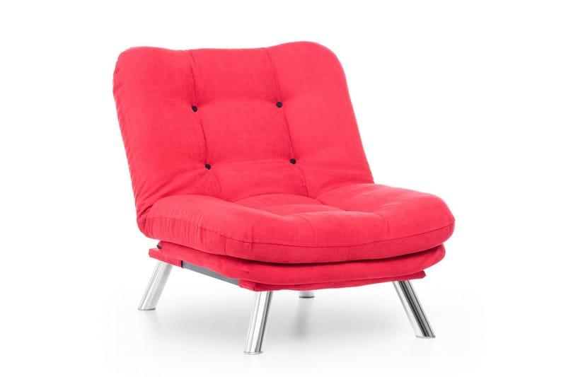 Janiece Lenestol - Rød - Møbler - Stoler & lenestoler - Lenestoler - Lenestoler uten armlene