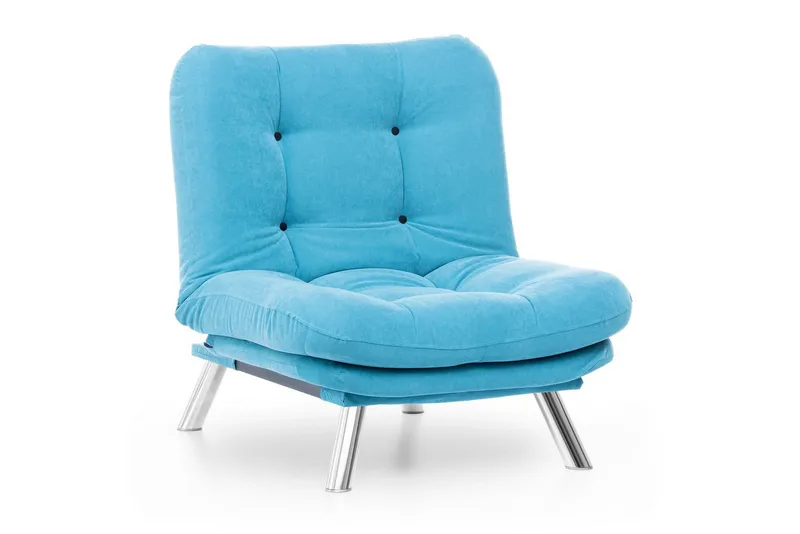 Janiece Lenestol - Turkis - Møbler - Stoler & lenestoler - Lenestoler - Lenestoler uten armlene