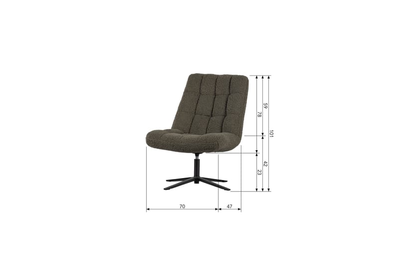 Job Loungelenestol - Grønn - Møbler - Stoler & lenestoler - Lenestoler