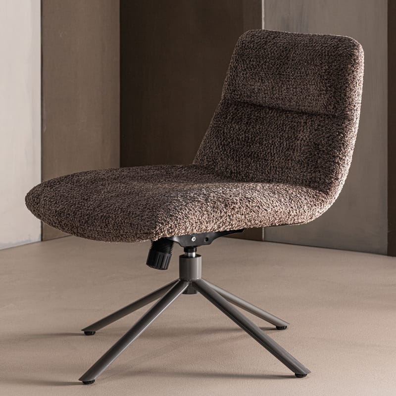 Justerbar snurrestol Soren - Brun - Møbler - Stoler & lenestoler - Lenestoler