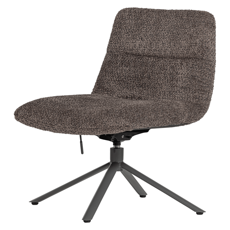 Justerbar snurrestol Soren, Brun