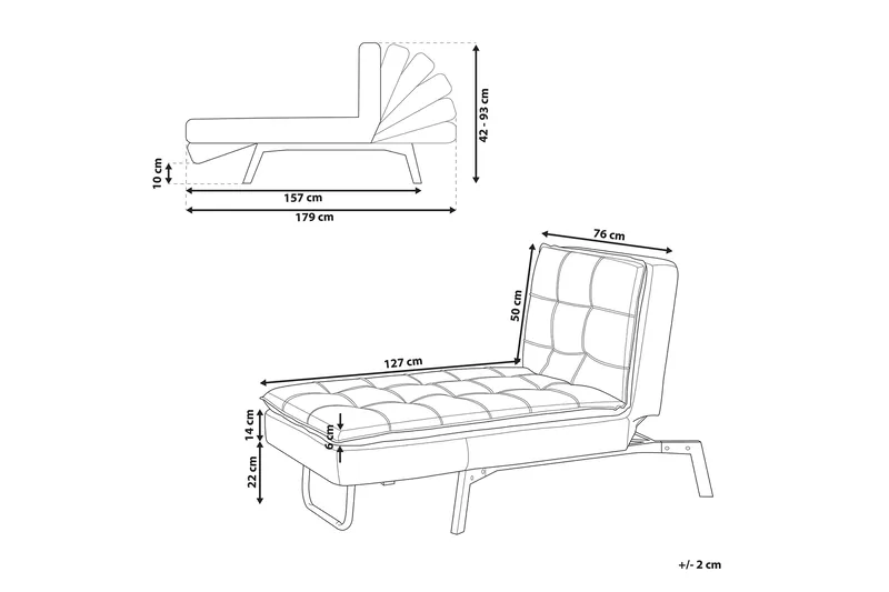 Karyne Sjeselong 179 cm - Grønn - Møbler - Stoler & lenestoler - Lenestoler - Sjeselonglenestol & divanlenestol