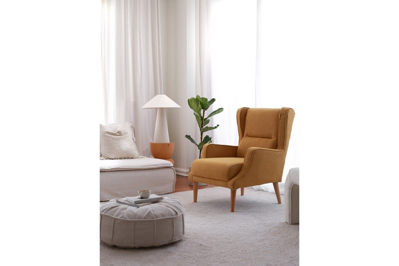 Klam Lenestol - Sennep - Møbler - Stoler & lenestoler - Lenestoler