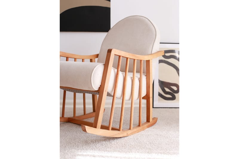 Klea Lenestol - Hvit - Møbler - Stoler & lenestoler - Gyngestoler