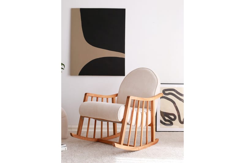 Klea Lenestol - Hvit - Møbler - Stoler & lenestoler - Gyngestoler