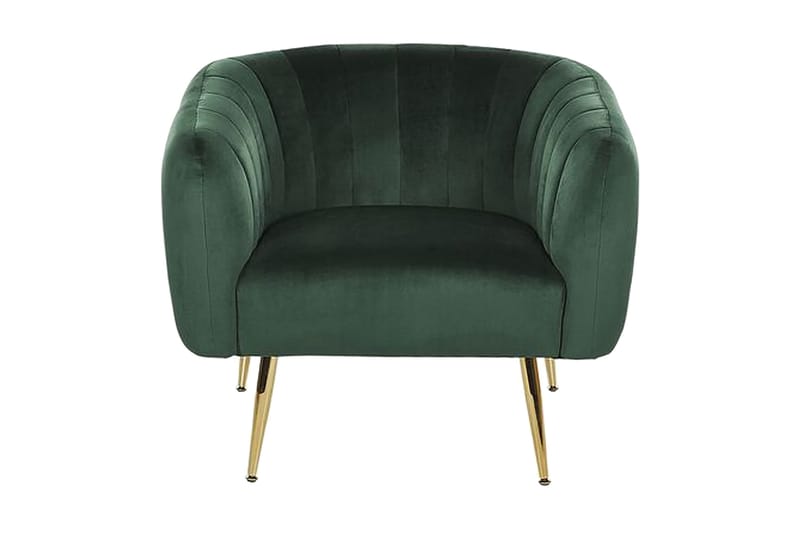 Amania Lenestol - Fløyel/Grønn - Møbler - Stoler & lenestoler - Lenestoler - Klubblenestol
