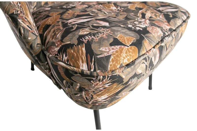 Bastien Lenestol - Fløyel/Svart - Møbler - Stoler & lenestoler - Lenestoler - Klubblenestol