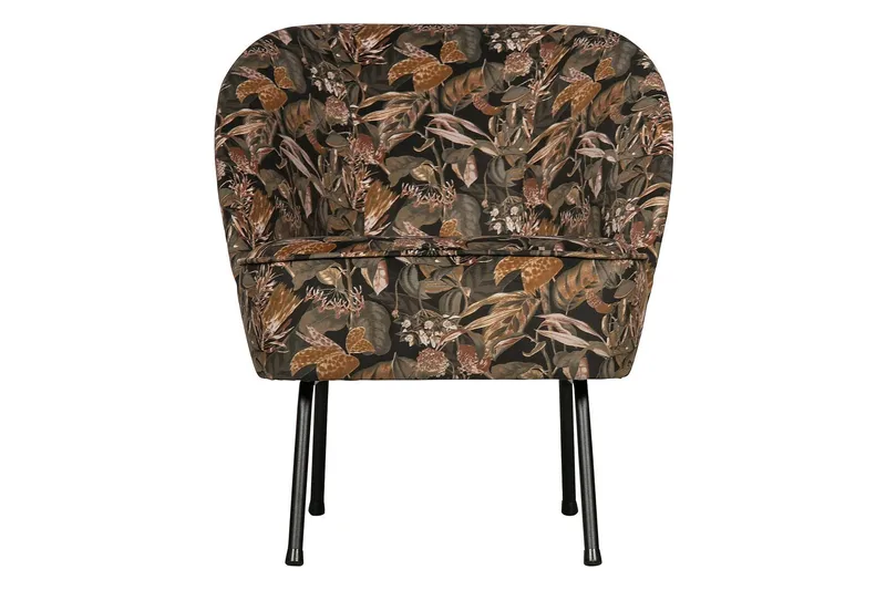 Bastien Lenestol - Fløyel/Svart - Møbler - Stoler & lenestoler - Lenestoler - Klubblenestol