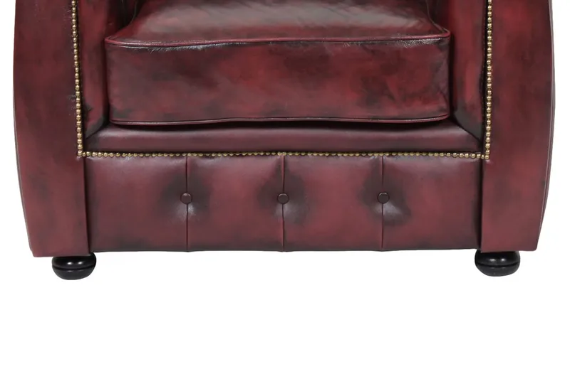 Birmingham Lenestol 100% Lær - Okseblod - Møbler - Stoler & lenestoler - Lenestoler - Klubblenestol