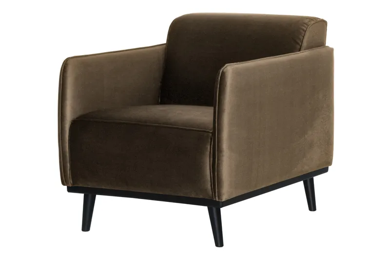 Statement Fløyelslenestol - Taupe - Møbler - Stoler & lenestoler - Lenestoler - Klubblenestol