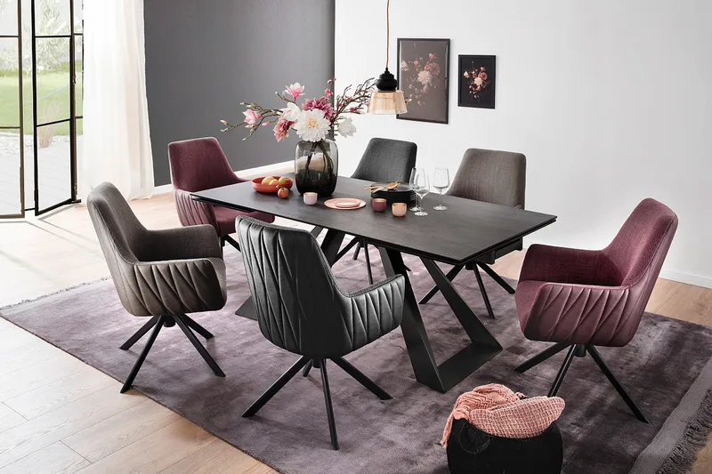 Thailan Karmstol - Antrasitt - Møbler - Stoler & lenestoler - Lenestoler - Klubblenestol