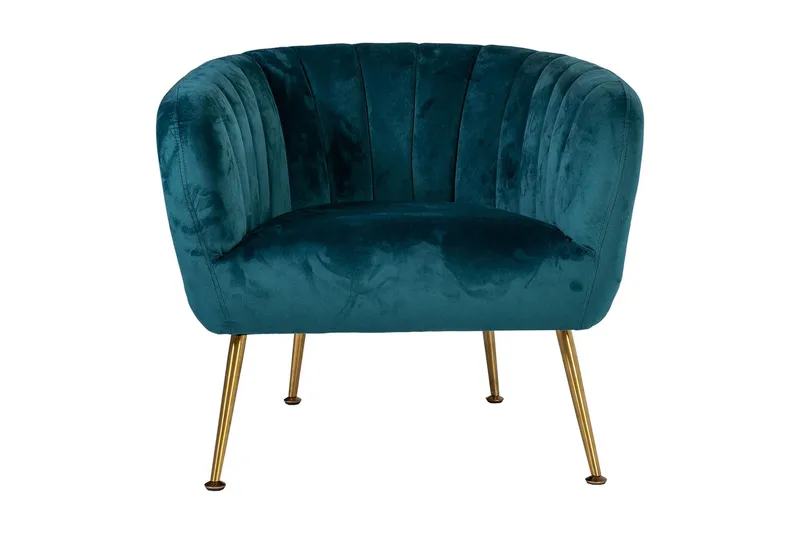 Tucker Karmstol - Grønn|Fløyel - Møbler - Stoler & lenestoler - Lenestoler - Klubblenestol