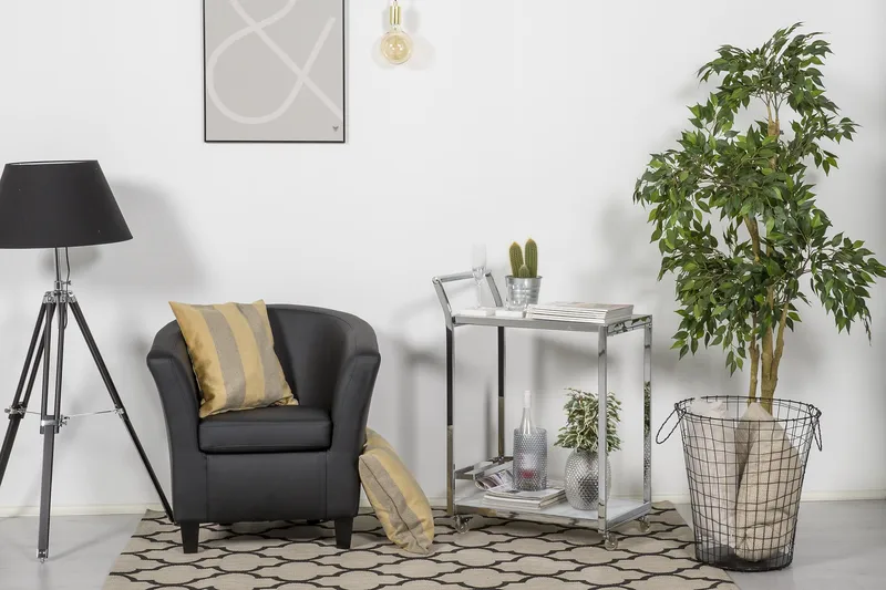 Vegas Klubblenestol PU - Svart - Møbler - Stoler & lenestoler - Lenestoler - Klubblenestol