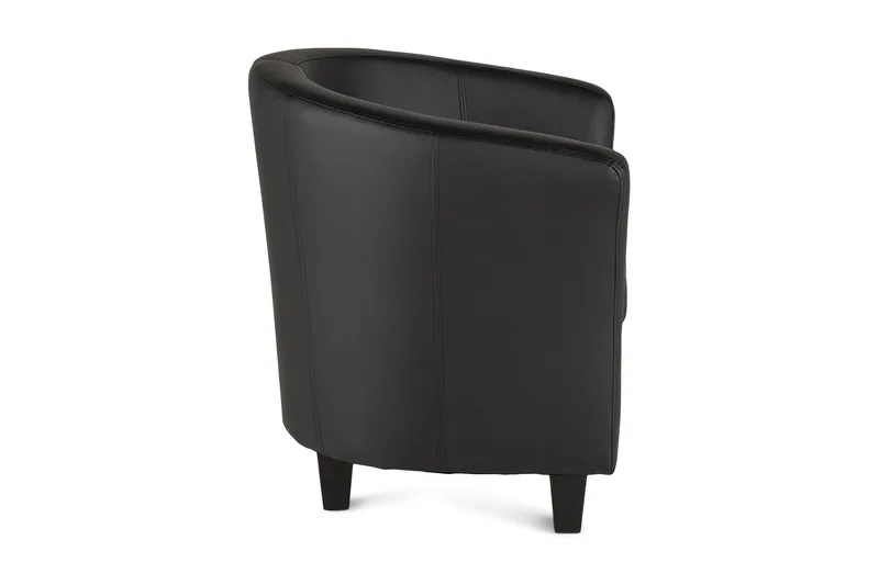 Vegas Klubblenestol PU - Svart - Møbler - Stoler & lenestoler - Lenestoler - Klubblenestol