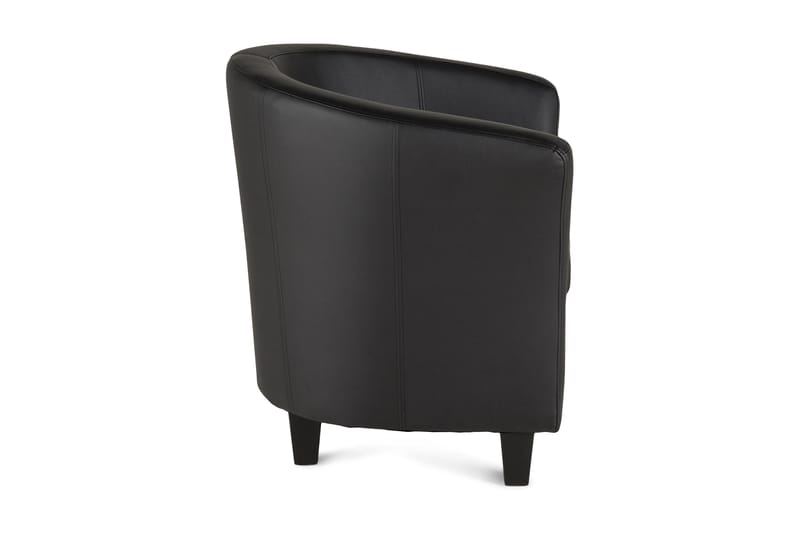 Vegas Klubblenestol PU - Svart - Møbler - Stoler & lenestoler - Lenestoler - Klubblenestol