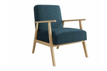 Knocklong Fåtölj Dark blue/Tree - Møbler - Stoler & lenestoler - Lenestoler