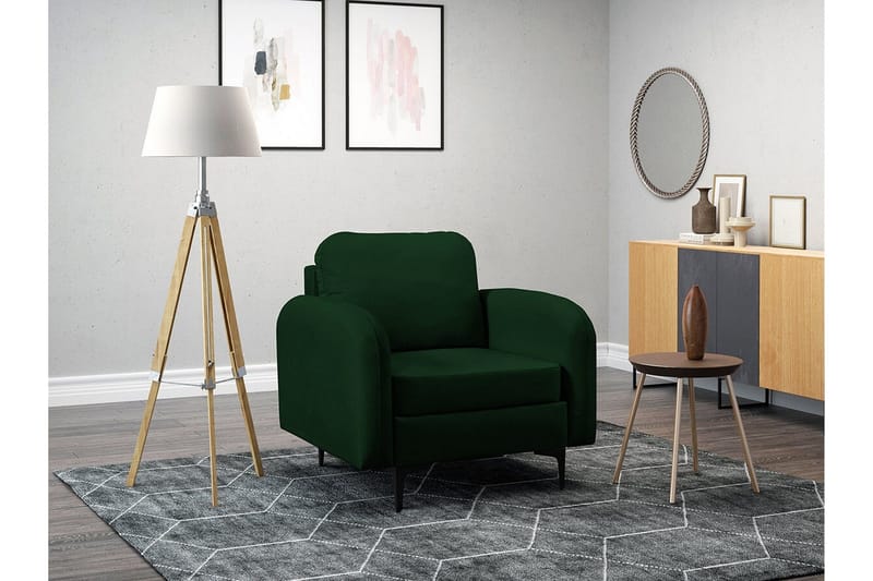 Knocklong Fåtölj Dark green - Møbler - Stoler & lenestoler - Lenestoler