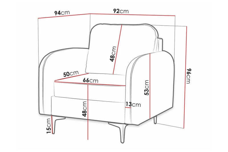 Knocklong Fåtölj Dark grey - Møbler - Stoler & lenestoler - Lenestoler