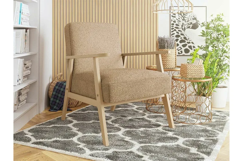 Knocklong Fåtölj Light brown - Møbler - Stoler & lenestoler - Lenestoler